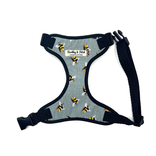 Bee Print Harness-Grey