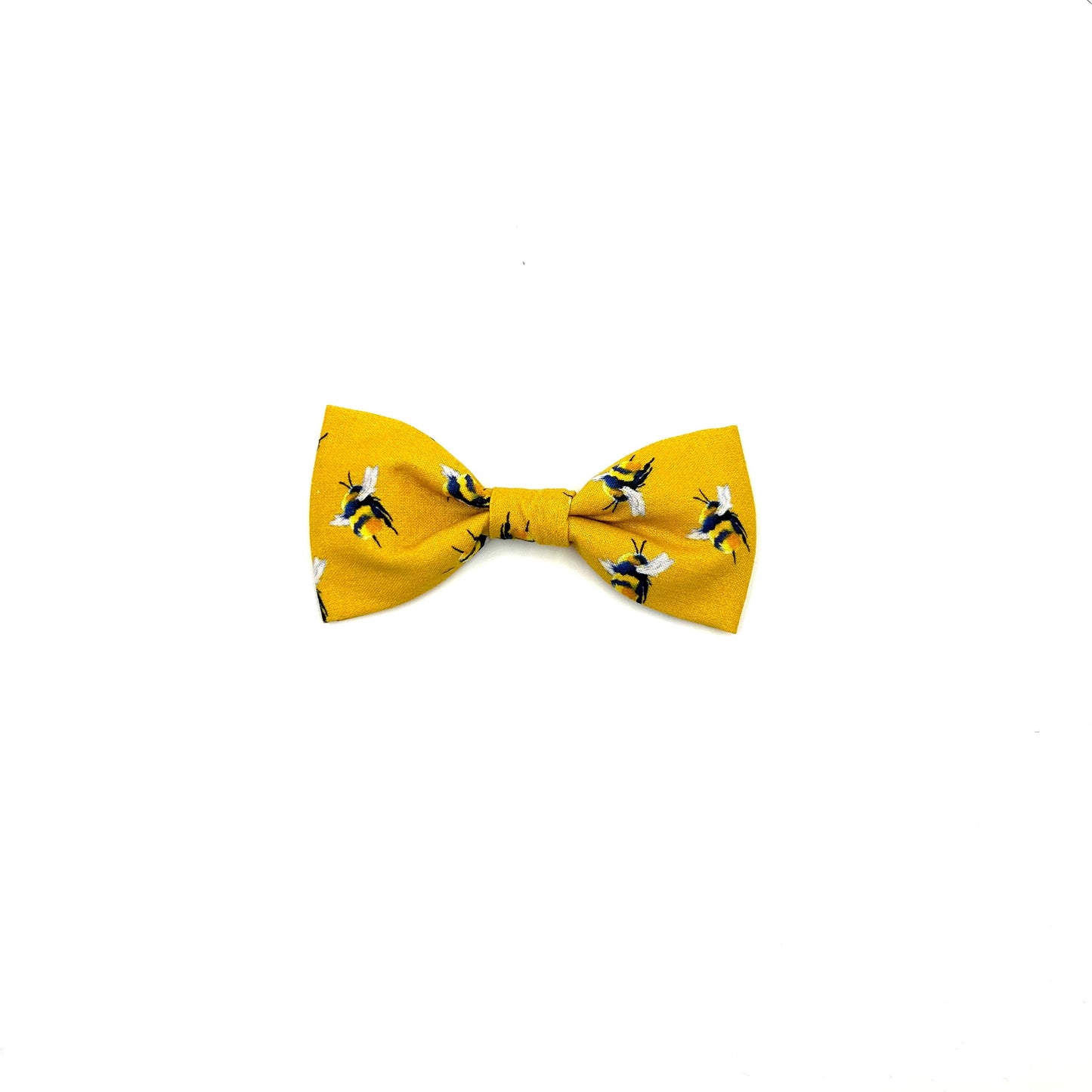 Bee Print Dog Bowtie-Yellow