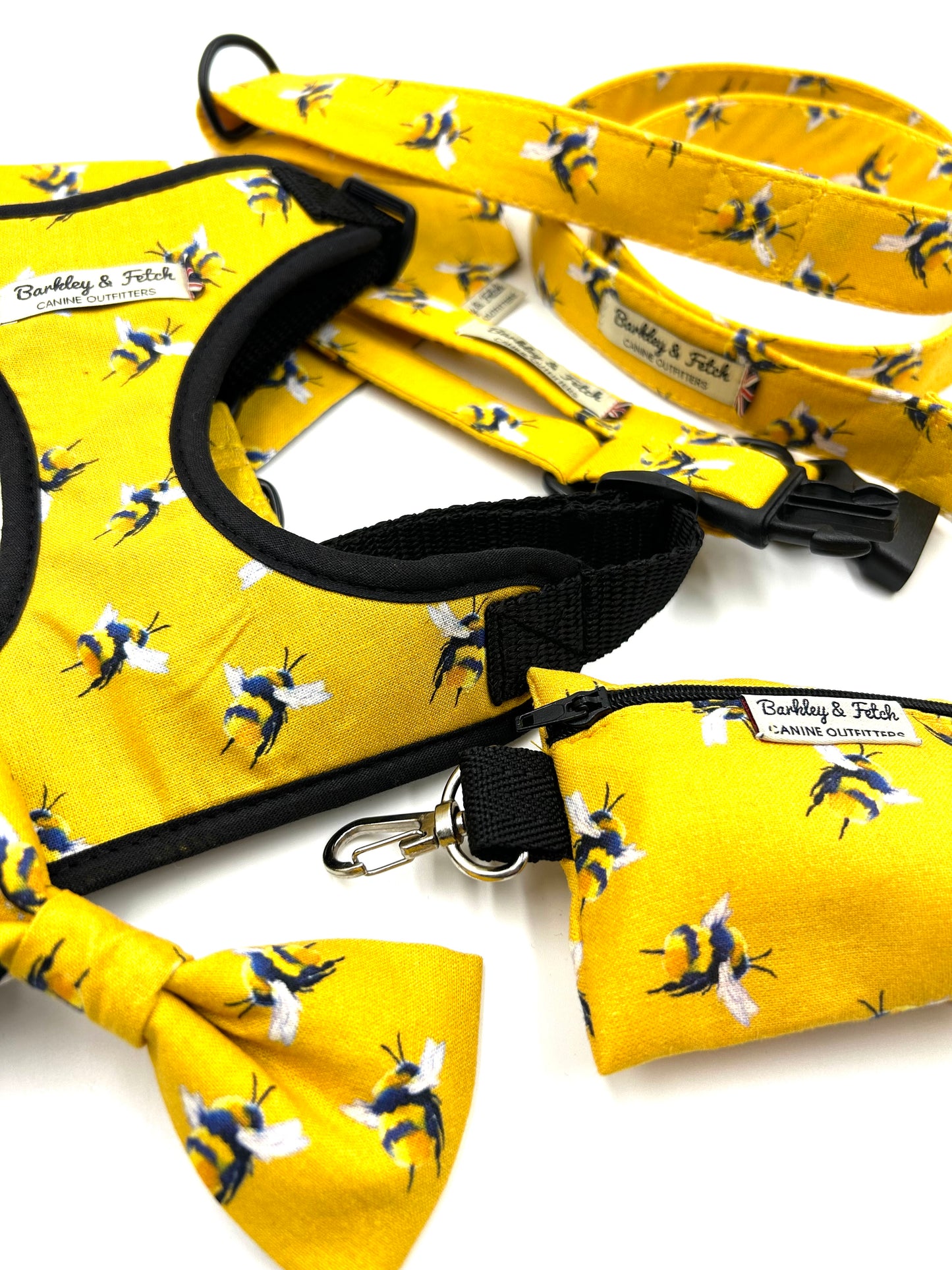 Bee Print Harness-Yellow