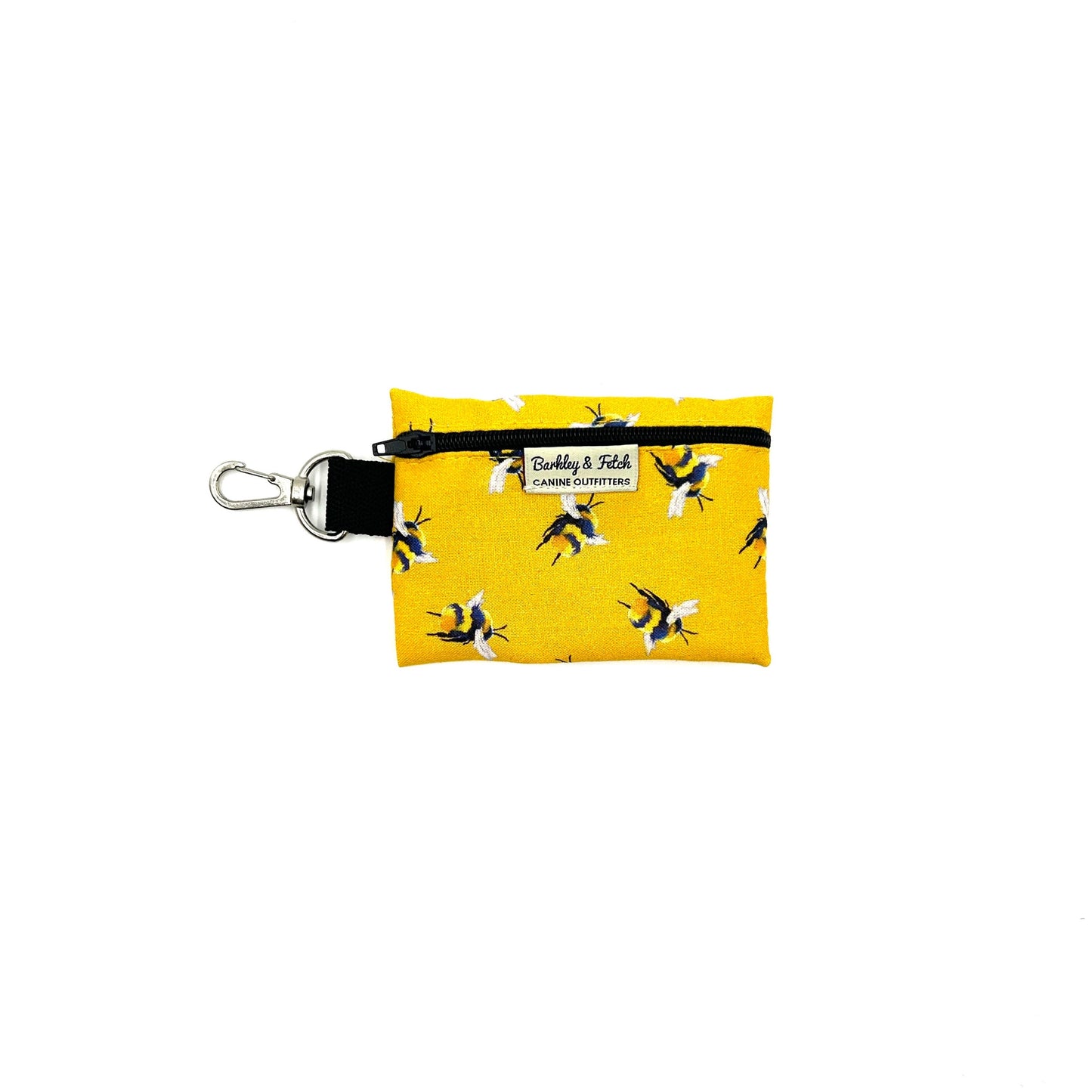 Bee Print Poo Bag Holder-Yellow