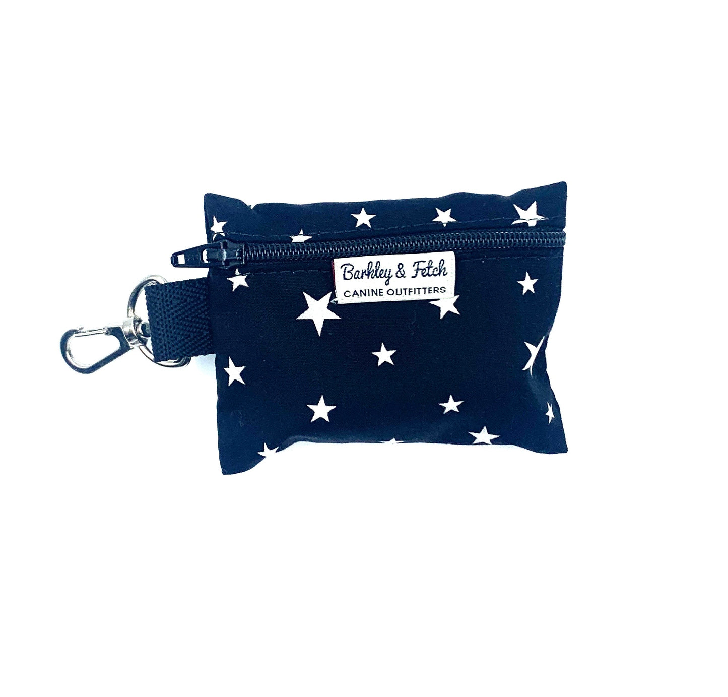 Black Star Print Poo Bag Holder