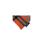 Orange/Grey Tartan Cat Collar and accessories