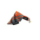 Orange/Grey Tartan Cat Collar and accessories