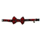 Red Tartan Cat Collar and accessories