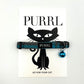 Turquoise/Grey Tartan Cat Collar and accessories