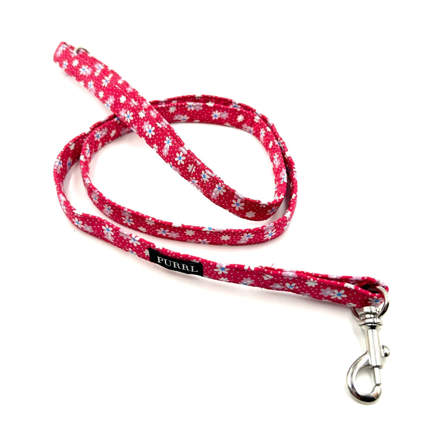 Hot Pink Floral Print Cat Harness and Lead