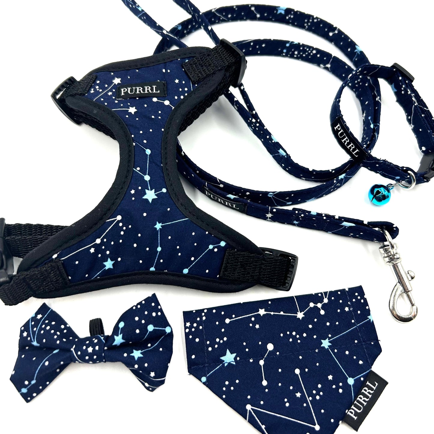 Zodiac Print Cat Harness and Lead