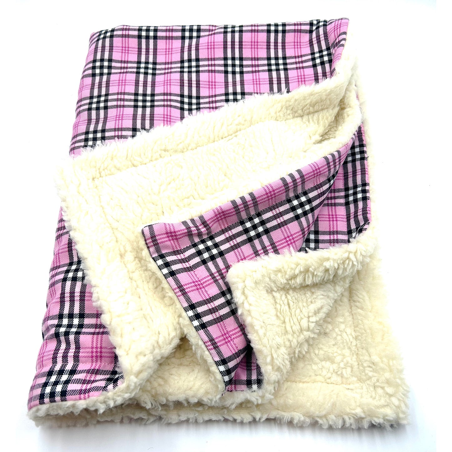 PinkBerry Check Dog Blanket