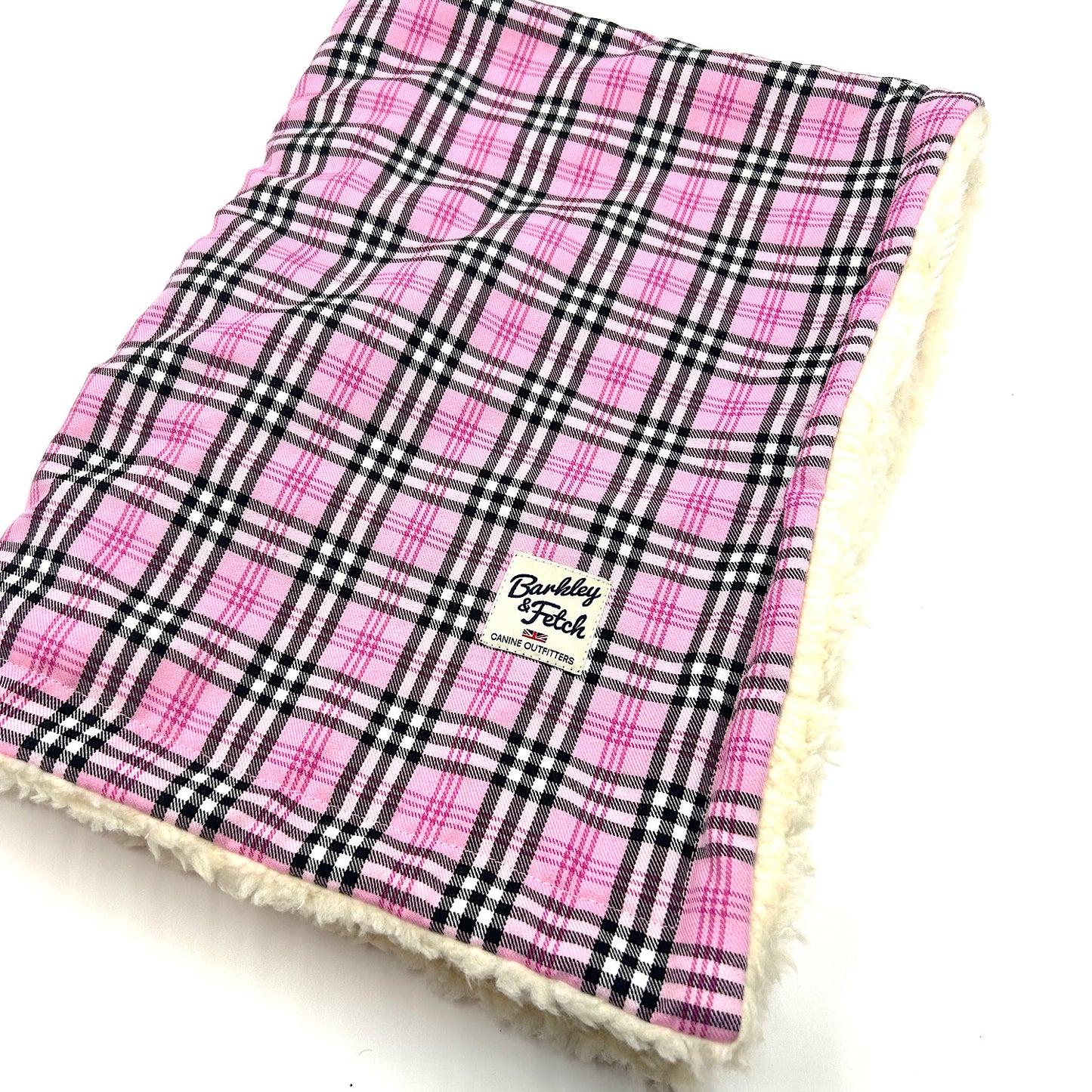 PinkBerry Check Dog Blanket