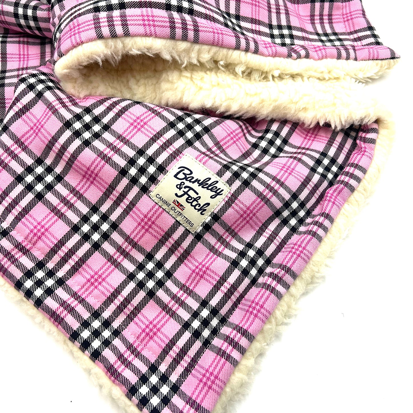 PinkBerry Check Dog Blanket