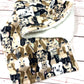 Doggie Print Fleece Dog Blanket