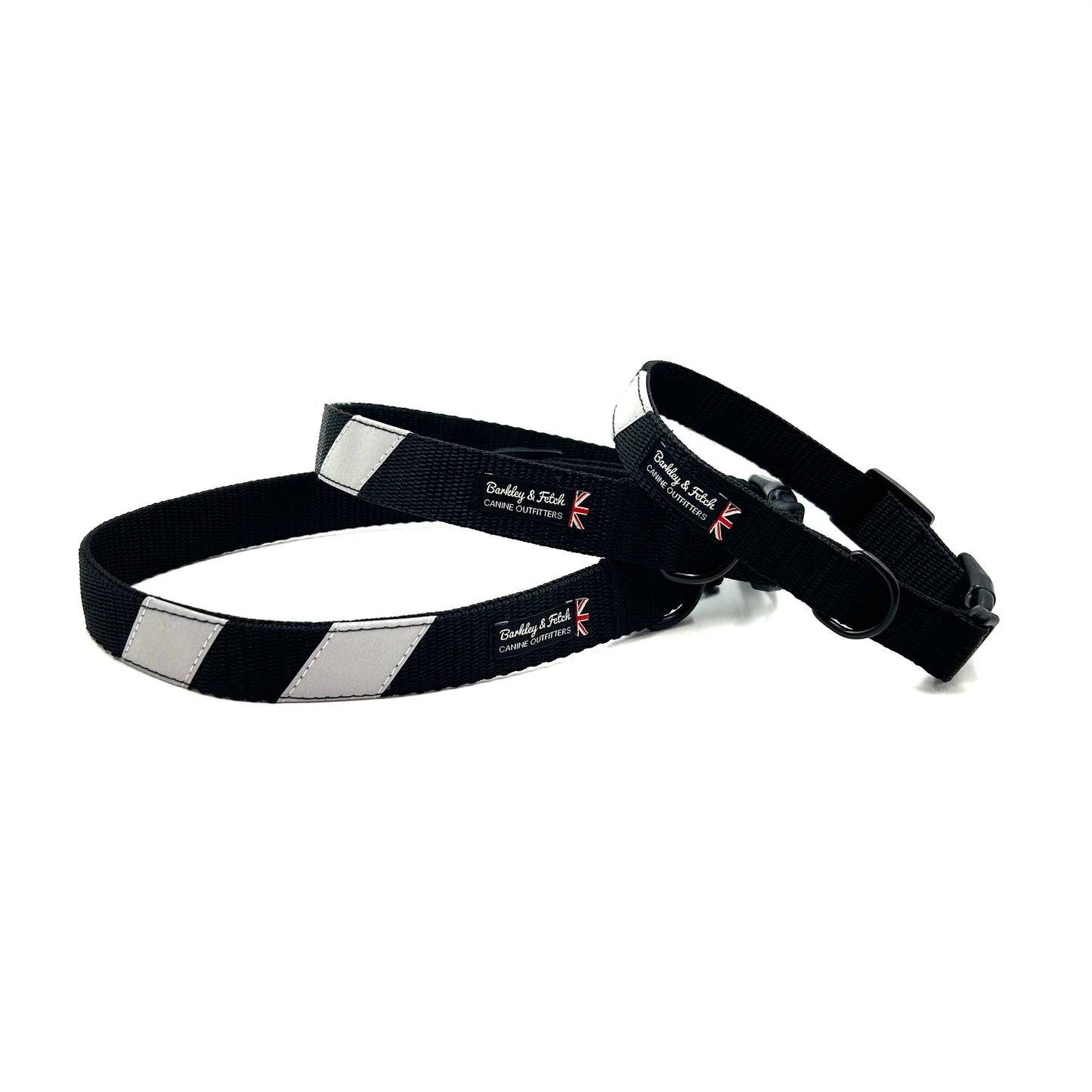 Black Flash Webbing Collar