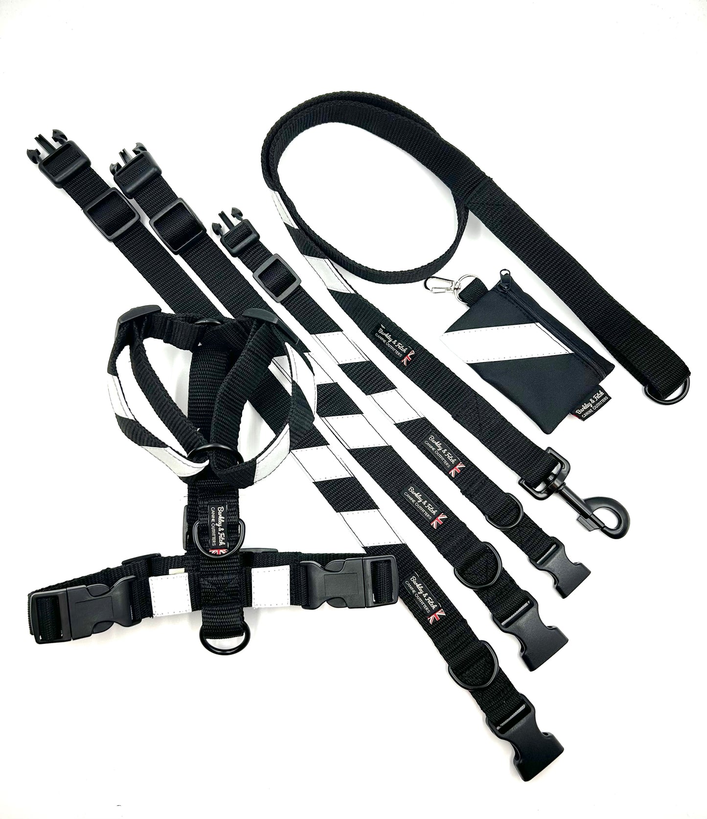 Black Flash Webbing Harness