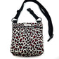 Corduroy Red Leopard Print Dog Walk and Treat Bag