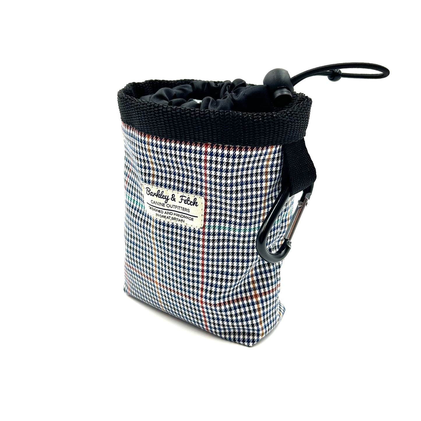 Navy Dogtooth Check Treat Bag