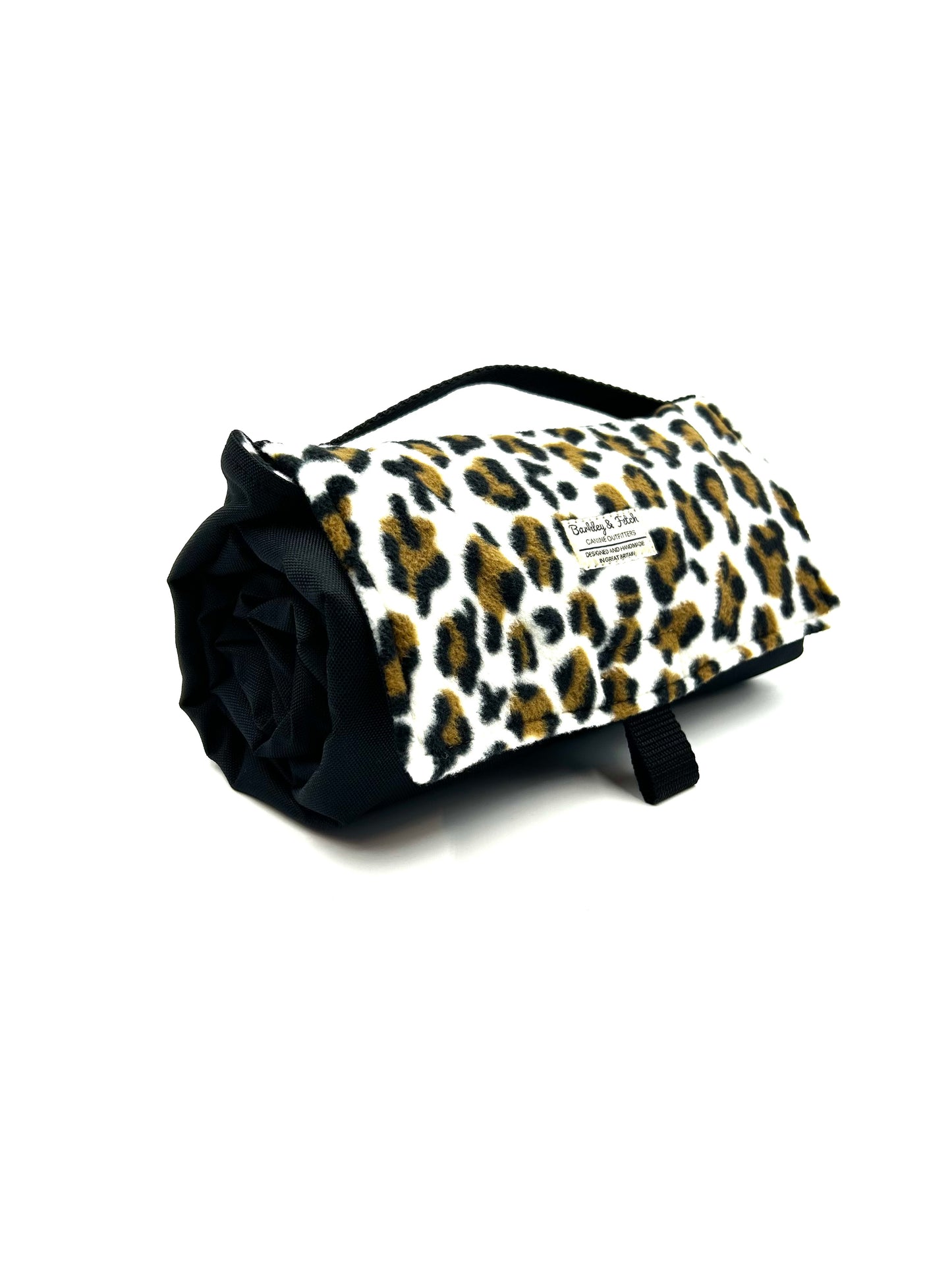 Leopard Print Fleece Large Settle Mat