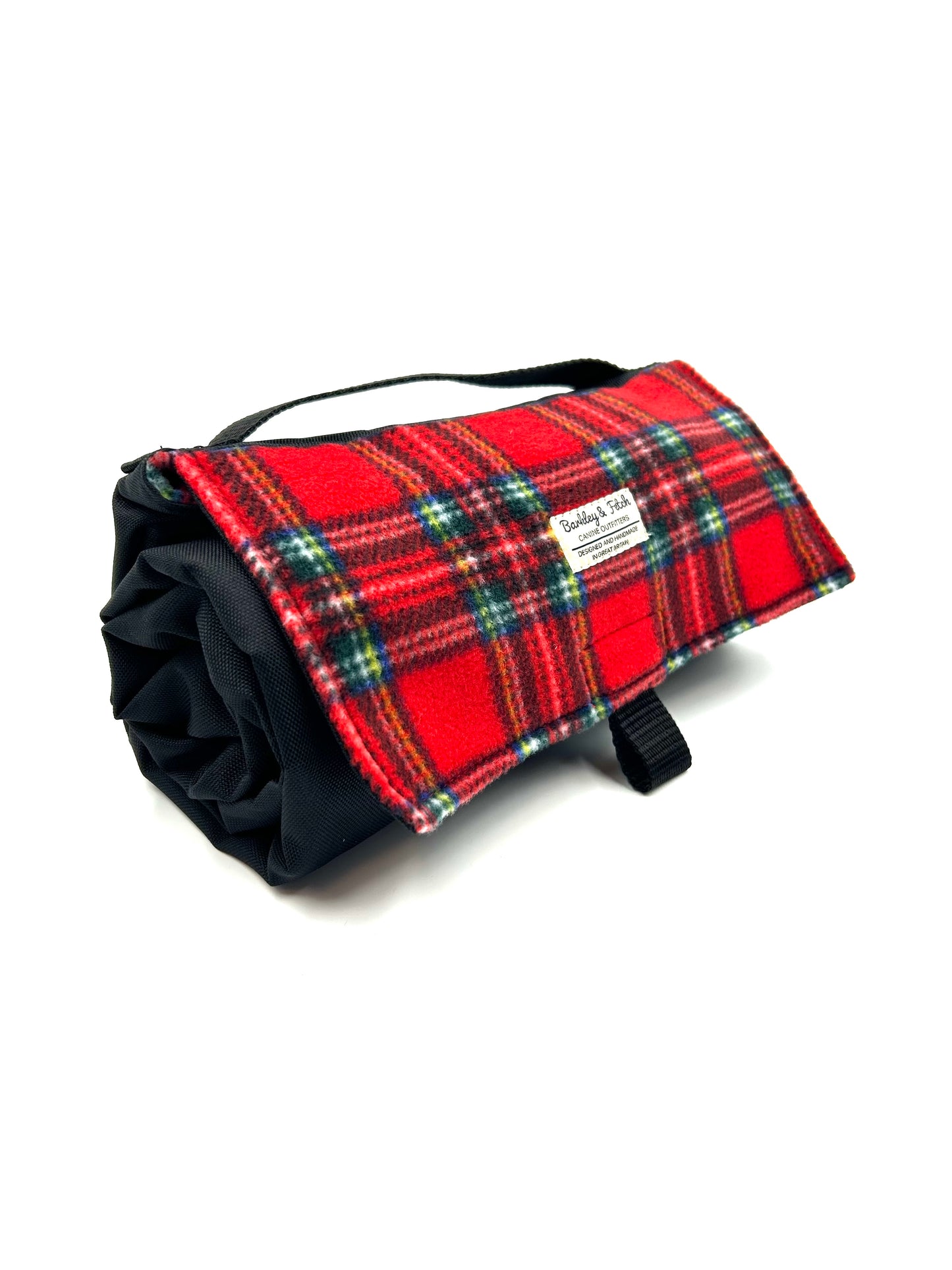 Red Tartan Fleece Large Settle Mat