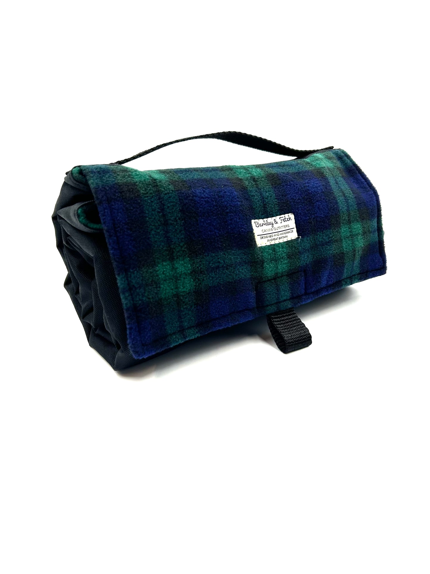 Black Watch Tartan Fleece Large Settle Mat