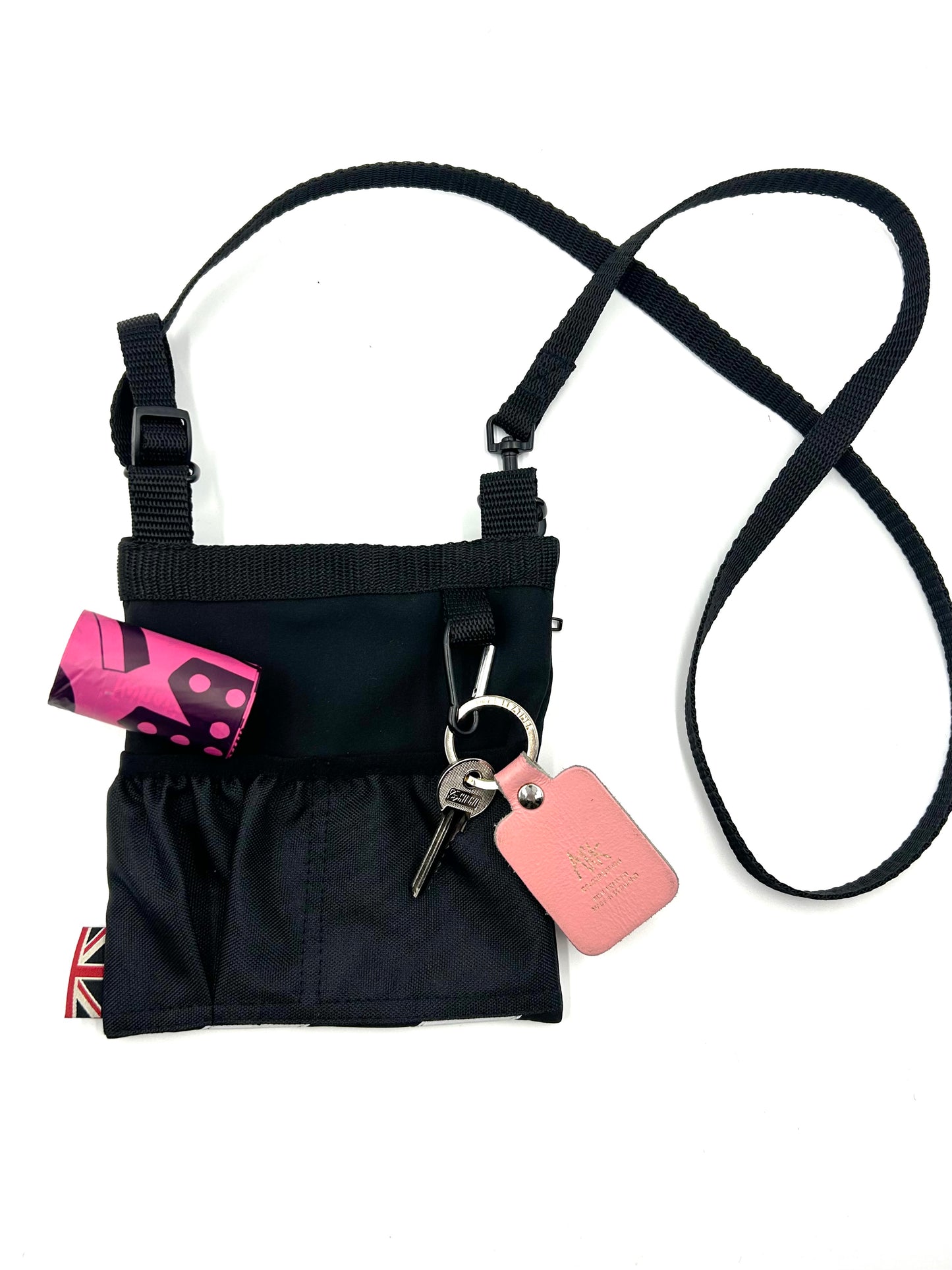 Black Flash Small Dog Walk and Treat Bag