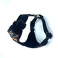 Black Strawberry Thief Print Fabric Harness