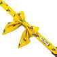 Bee Print Dog Sailor Bow - Yellow
