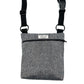 Grey Herringbone Dog Walk and Treat Bag
