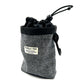 Grey Herringbone Treat Bag