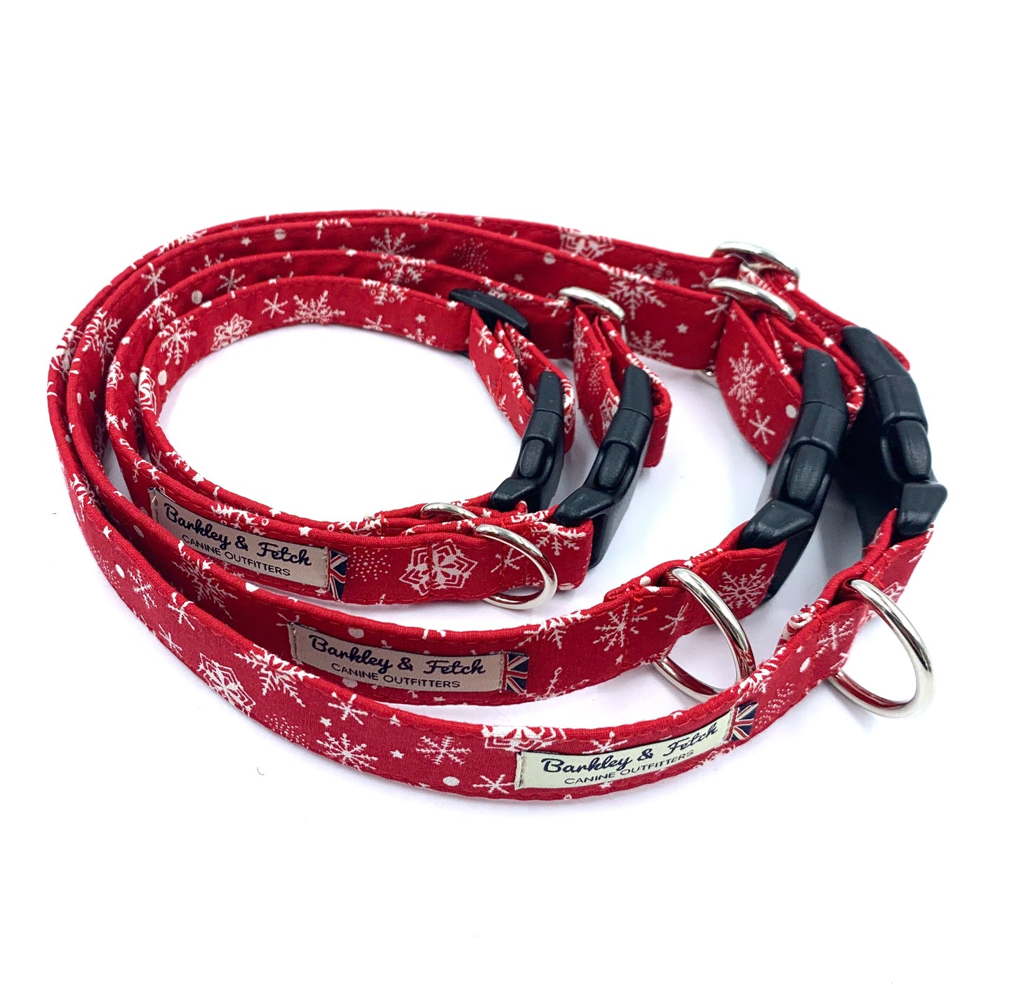 Christmas Snowflake Print Dog Collar