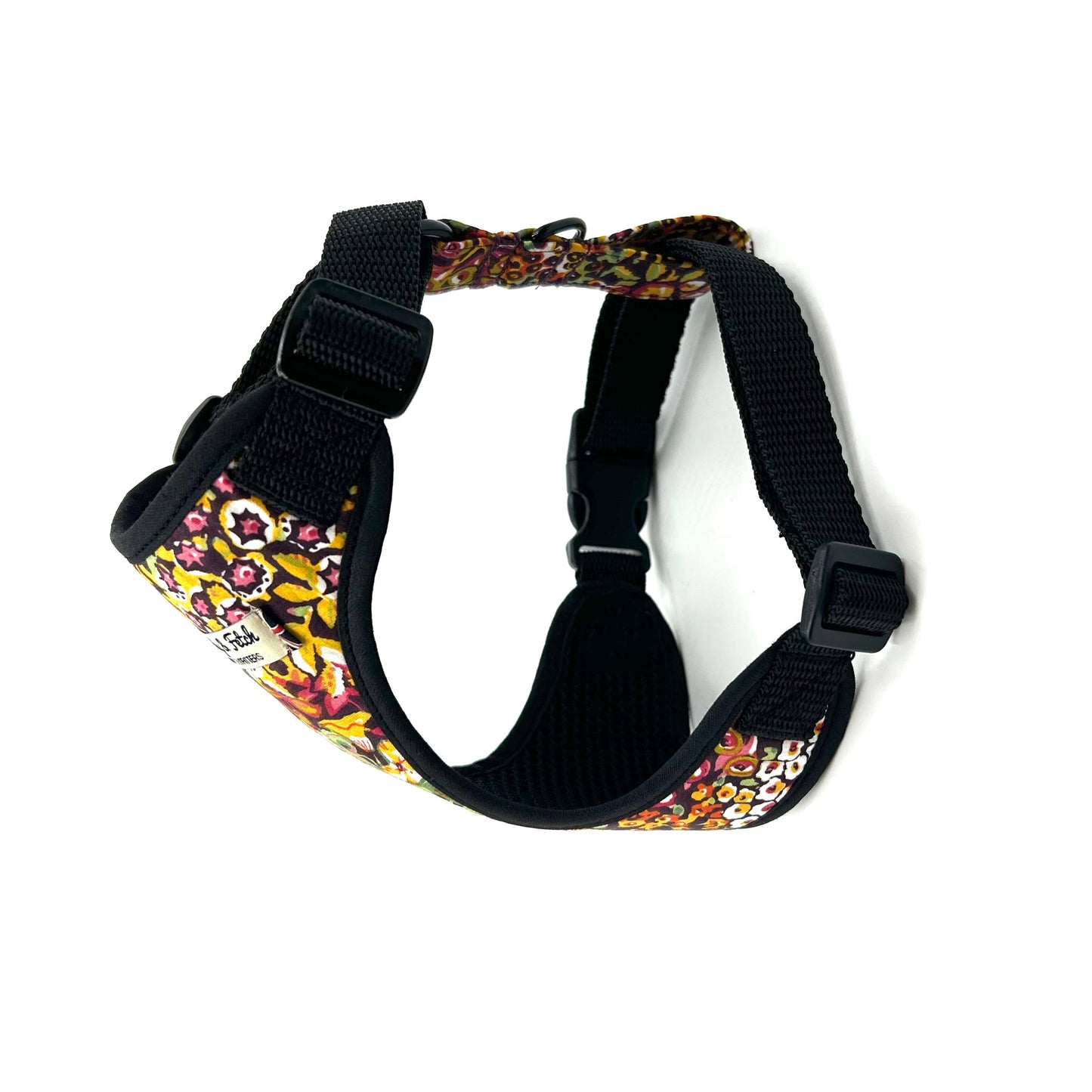 Orange Ditsy Floral Print Harness