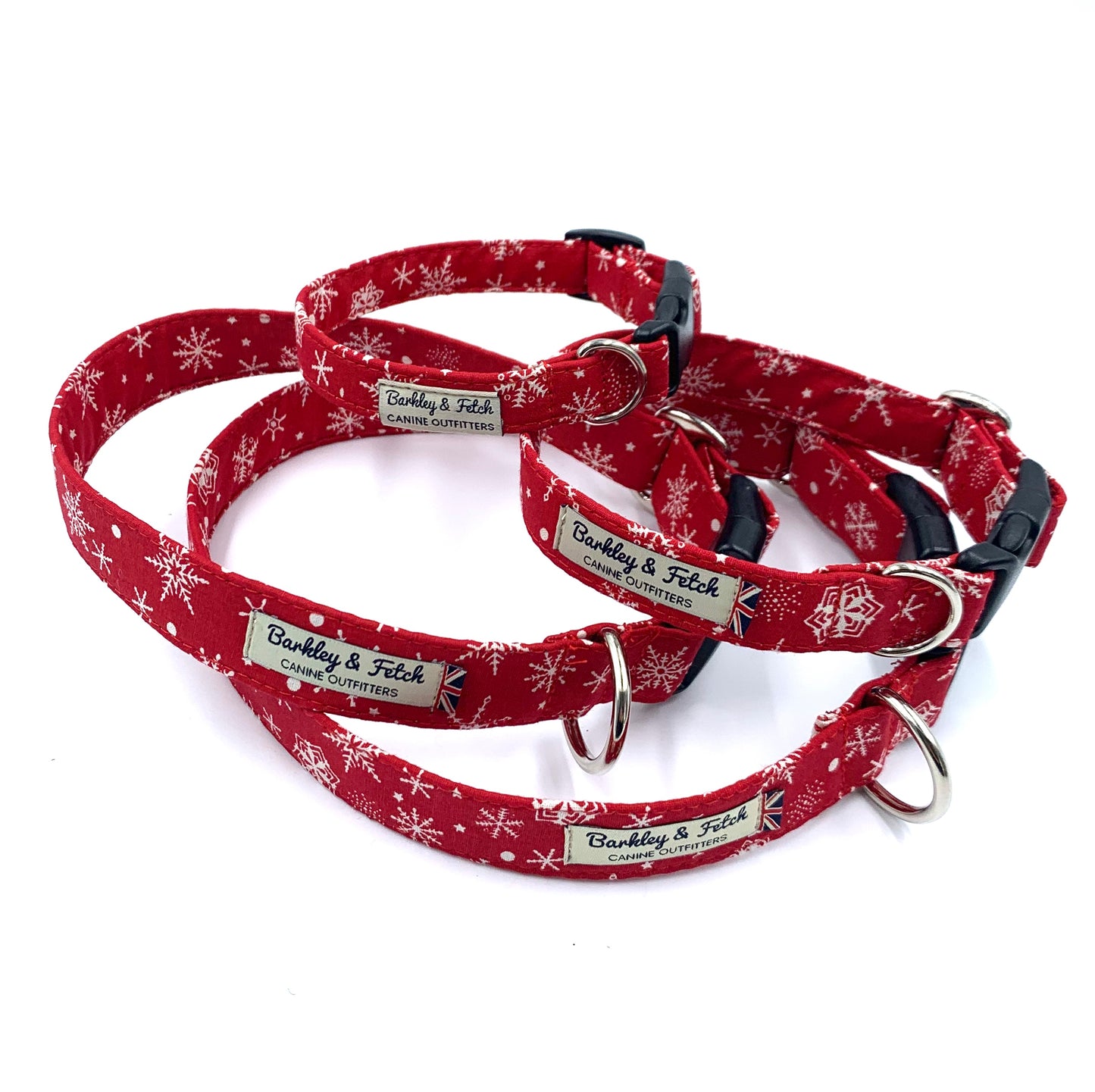 Christmas Snowflake Print Dog Collar