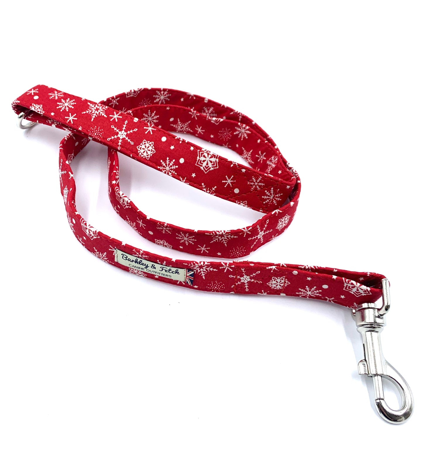 Christmas Snowflake Print Dog Lead