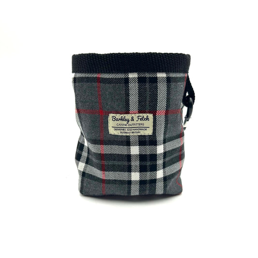 Grey/White Tartan Treat Bag
