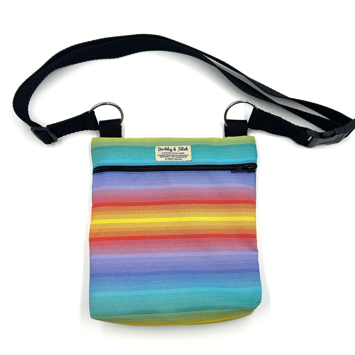 Rainbow Stripe Dog Walk and Treat Bag