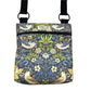 Beautifully made William Morris printed fabric shoulder bag for dog walking