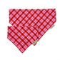 Pink Red Tartan Dog Bandana