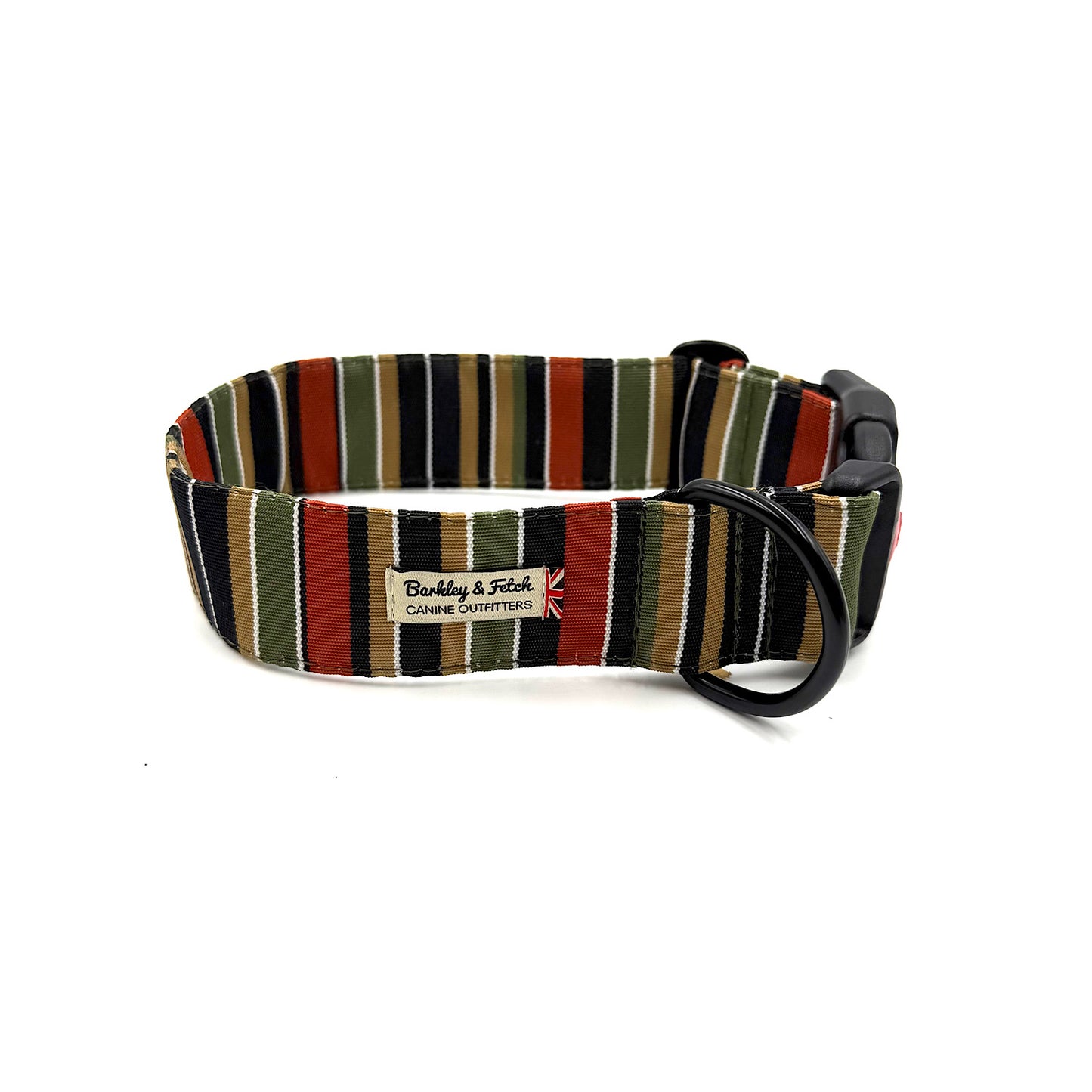 Roman Stripe Wide Dog Collar