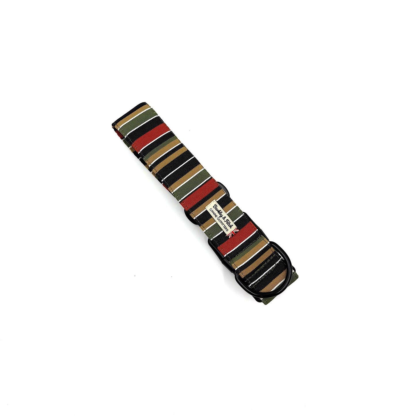 Roman Stripe Wide Dog Collar