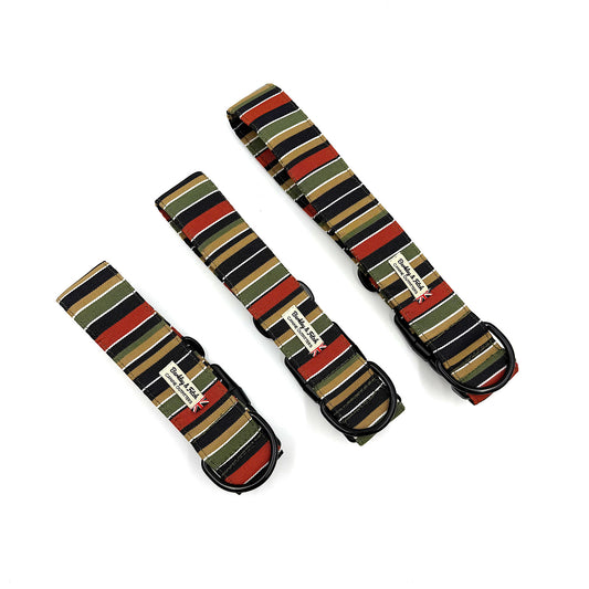 Roman Stripe Wide Dog Collar