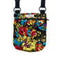 Beautifully handmade dog walking bag in floral printed corduroy fabric