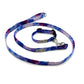 Cute handmade Space Odyssey pastel blue and purple galaxy print collar and lead set for puppies