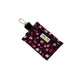 Floral patterned keychain pouch with a visible brand label on a white background