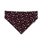 Floral patterned bandana on a white background