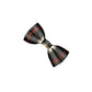 Plaid bow tie on a white background