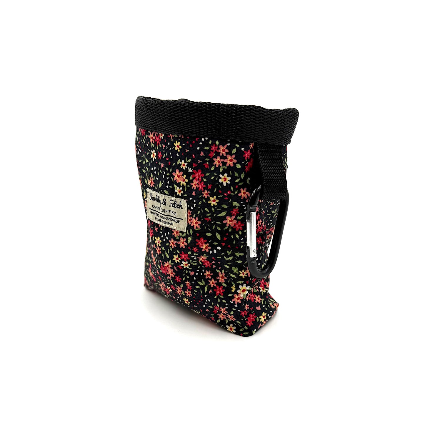 Black Ditsy Print Treat Bag