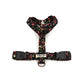 Black Ditsy Floral Print Strap Harness