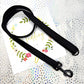 Black Satin Wedding Dog Lead