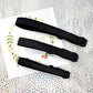 Black Satin Wedding Dog Collar