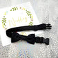 Black Satin Wedding Dog Collar
