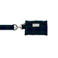 Green plaid dog leash with a matching pouch on a white background