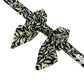 William Morris willow bough Black and gold patterned bow tie on a white background handmade in uk by barkley and fetch